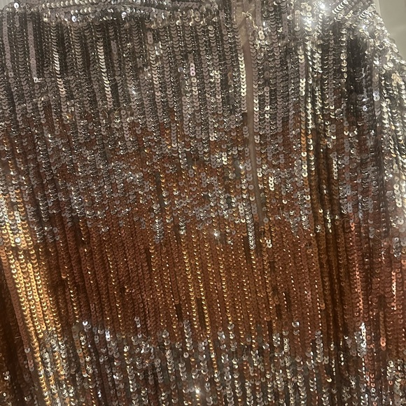 Free People Silver and Gold Sequin Blazer - Picture 3 of 7